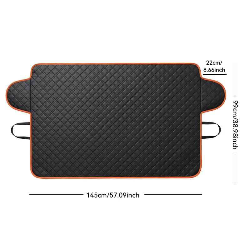 Auto-Windschutzscheiben-Schneeabdeckung, Winter-Wasserdichte Windschutzscheiben-Schneeschutz-Sonnenschutz-Abdeckung, Universal für SUV/Limousine – Detail 5