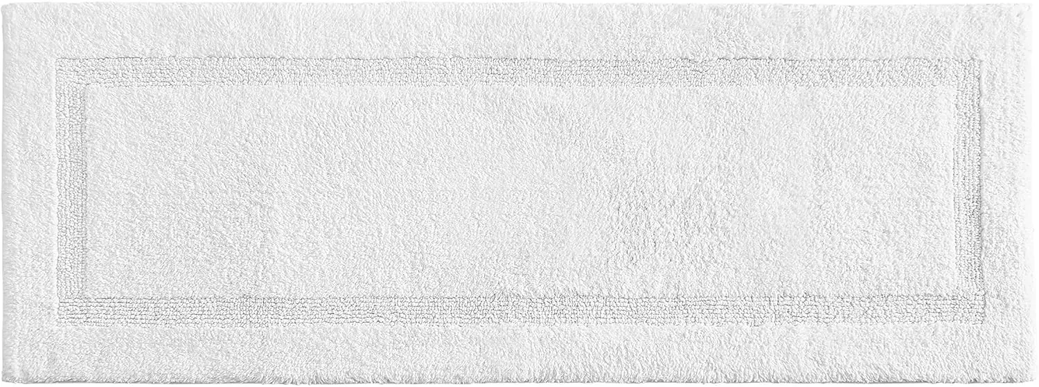 

Мягкий впитывающий хлопковый коврик для ванной, с противоскользящей основой, сертифицирован Oeko-Tex (152 x 56 см)
