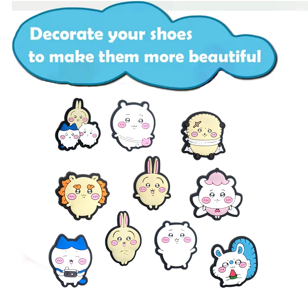 Neue 10er-Packung Kreative Niedliche Japanische Cartoon-Serie PVC-Schuhzubehör Passend für Armbänder Lochschuh-Dekorationen DIY Abnehmbare Modische Geschenke – Detail 8