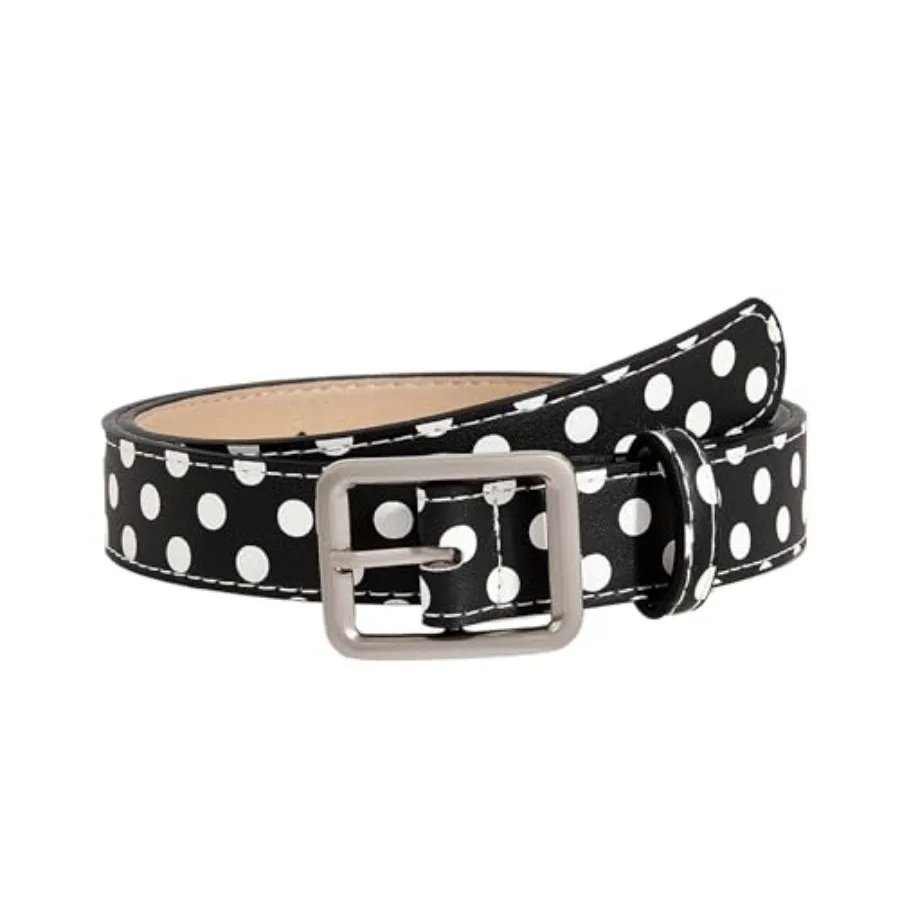 

Y2k Cute Belts Polka Dot Belt Women 90s Vintage Grunge Emo Accessories Kawaii Streetwear 2000s