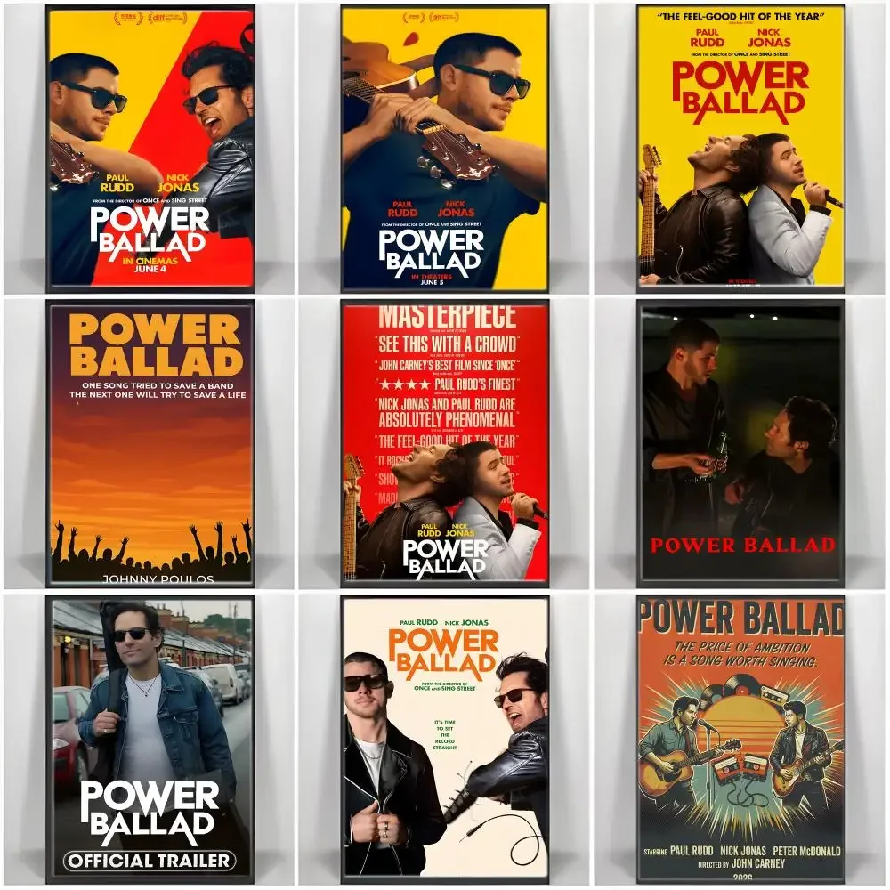 Movie P-Powers Ballads Poster Self-adhesive Art Waterproof Paper Sticker Coffee House Bar Room Wall Decor