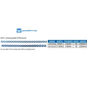 Orthopädische chirurgische Alpen-Placas, Veterinärausrüstungsinstrument, kleine tierische Produkte, Versorgungswerkzeug TPO, Haustier 10 Hauptverkaufsplattenorthopädie - №5