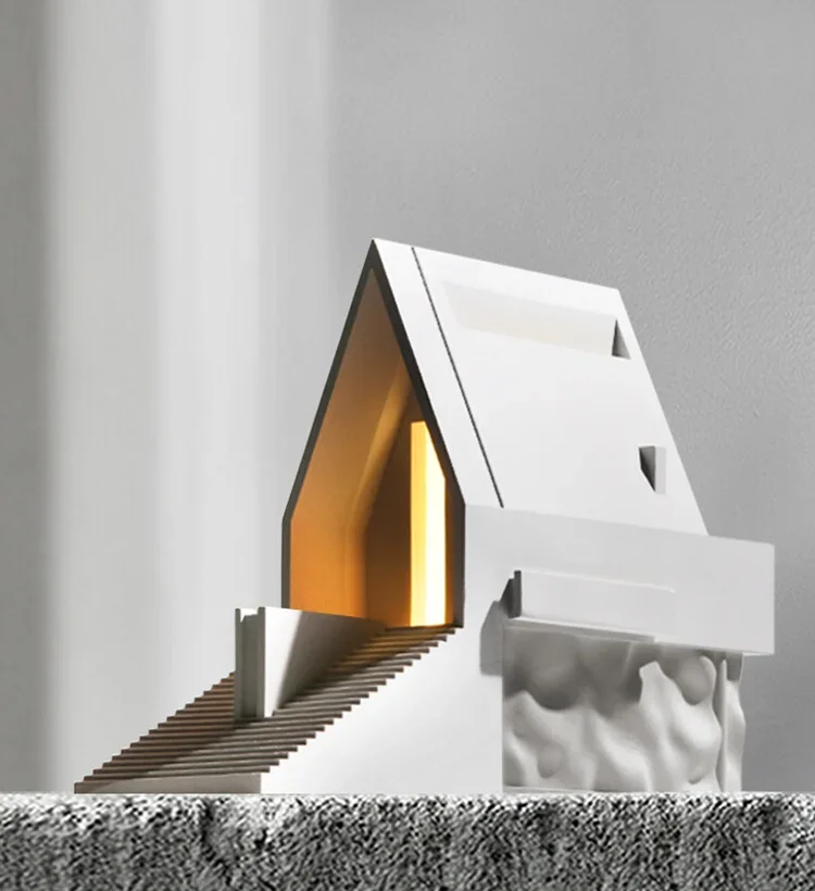 

White Auditorium Night Light Cement Concrete Atmosphere Night Light Wedding Engagement Newlyweds Boys and Girls Gifts