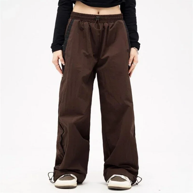 Women Baggy Harajuku Cargo Pants Streetwear Hop Wide Leg Pant Parachute Sweatpants Techwear Joggers Oversized Y2K Trousers