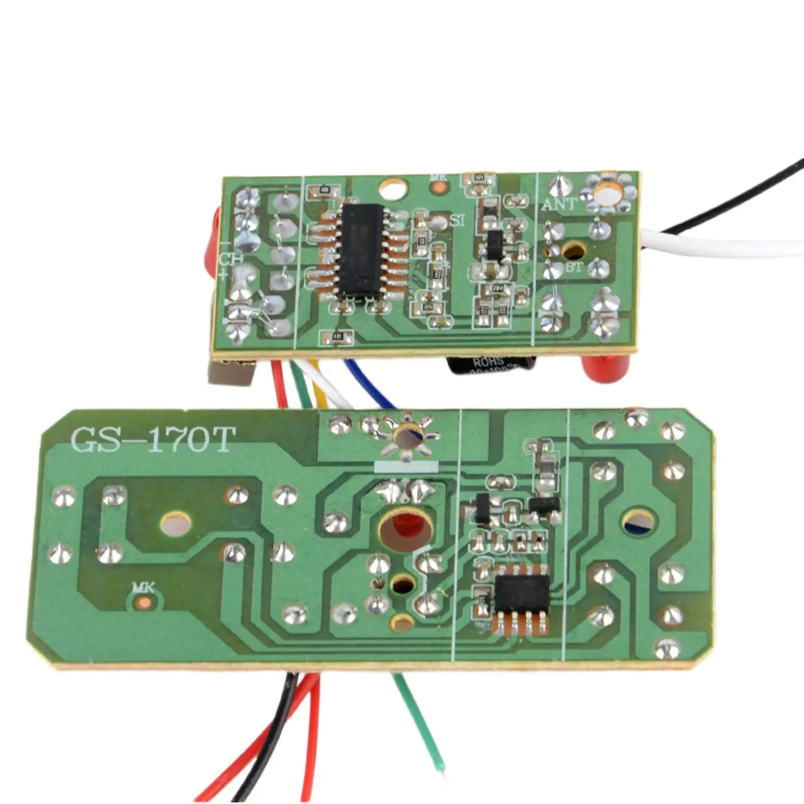 2 szt. Nadajnik-odbiornik moduł tablicy zestaw zdalnego sterowania 27MHz obwód PCB 4CH dla modeli samochodów ciężarowych Crawler RC DIY zmodyfikowany