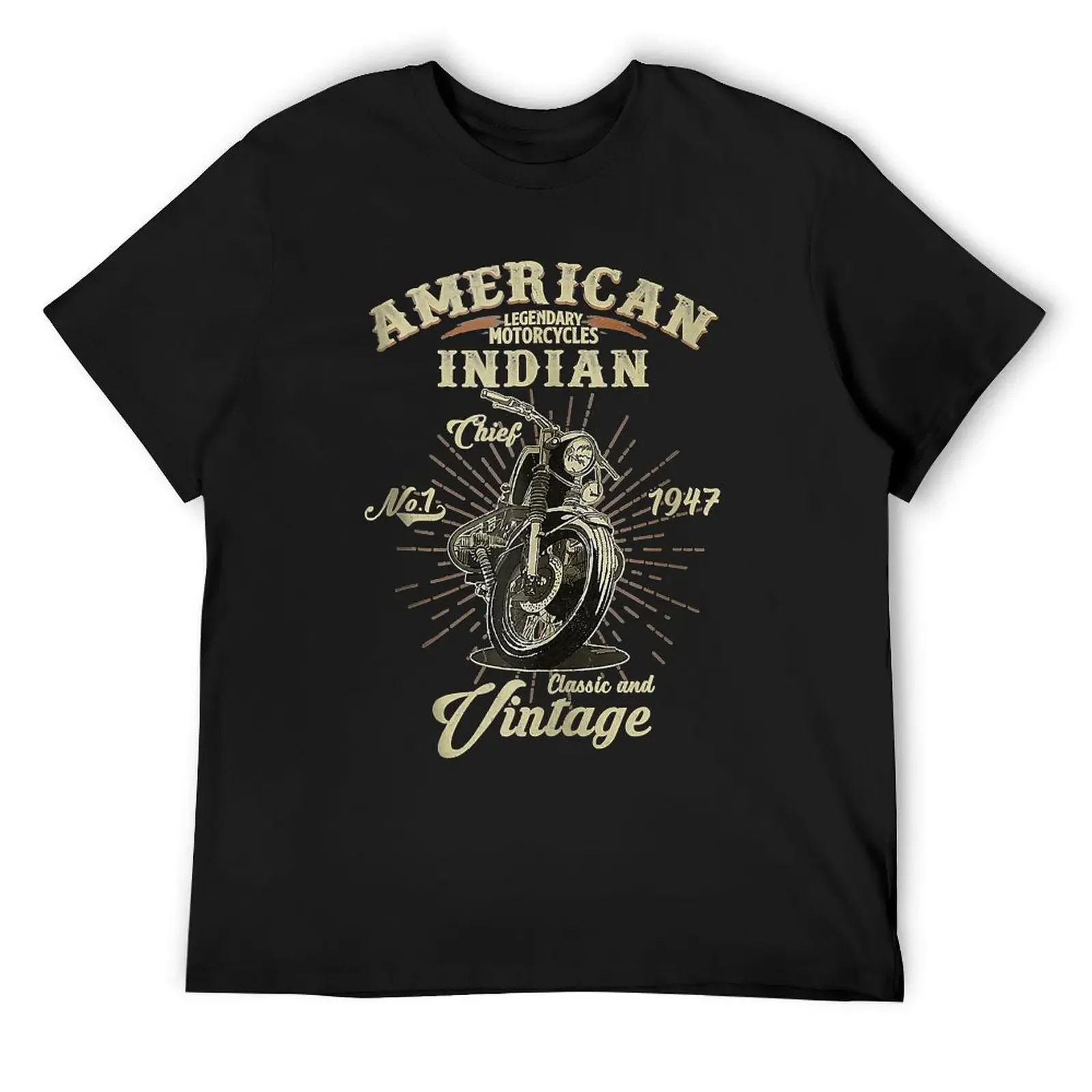 

Vintage American Motorcycle Indian for Old Biker Gifts T-Shirt funny gifts essential t shirt T-shirts for men cotton