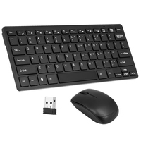 2.4GHz Keyboard Mouse Combos Set Wireless Ultra Thin USB Receiver Adapter Protective Cover for Laptop Desktop Android TV Box