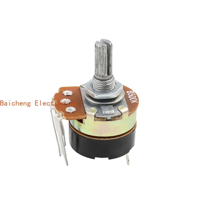 5PCS WH138 adjustable resistance speed regulator with switch potentiometer B500K B50K B10K