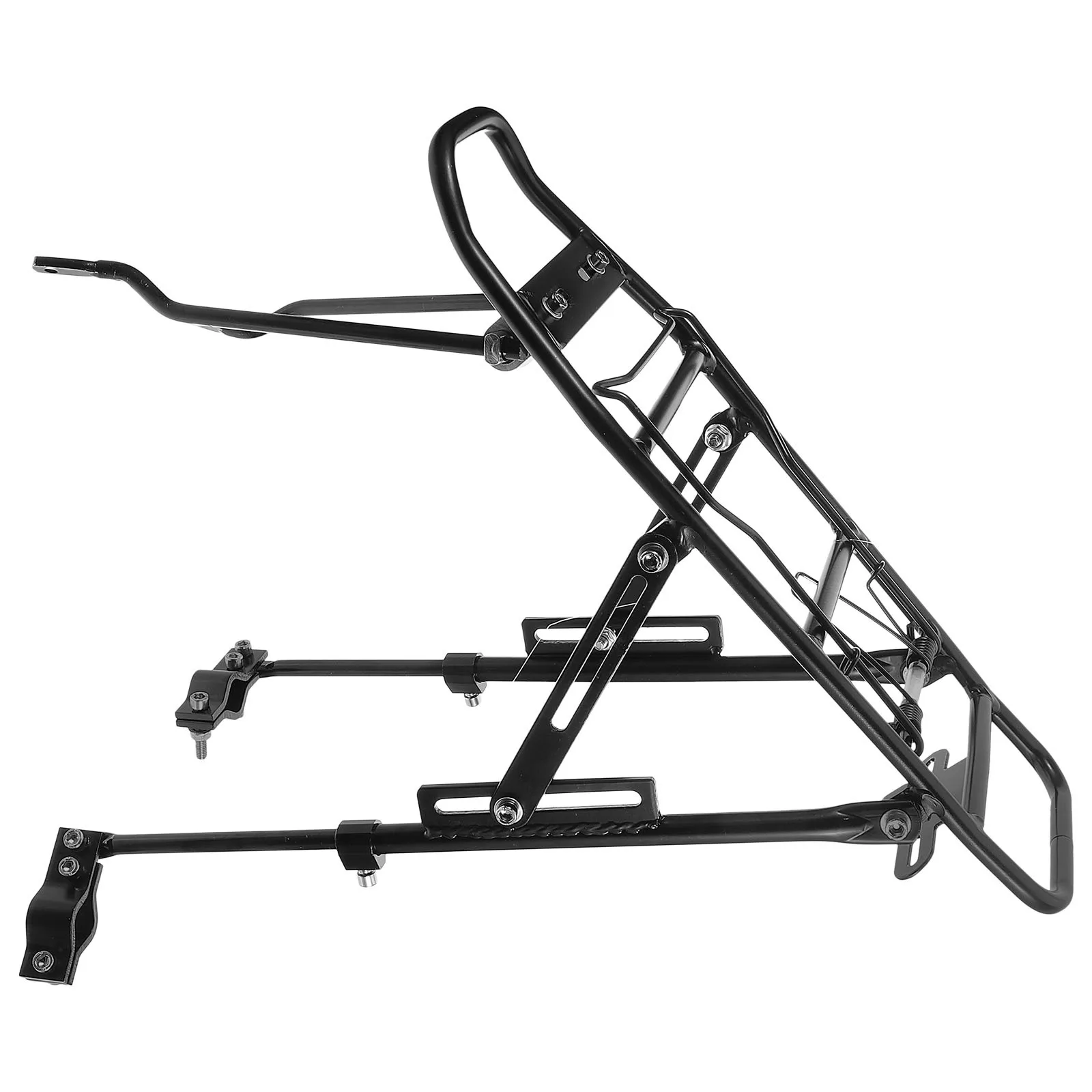 

Metal Bicycle Rear Rack Durable Hollow Backseat Comfortable Cushion Stable Rear Bike Seat Rack for and Adults