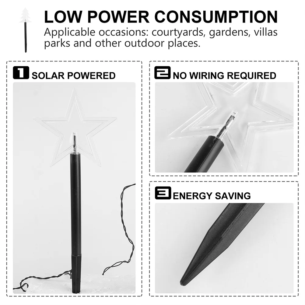 

Floor Lamp Solar Christmas Lights Power for Outdoors Garden Ornaments Waterproof