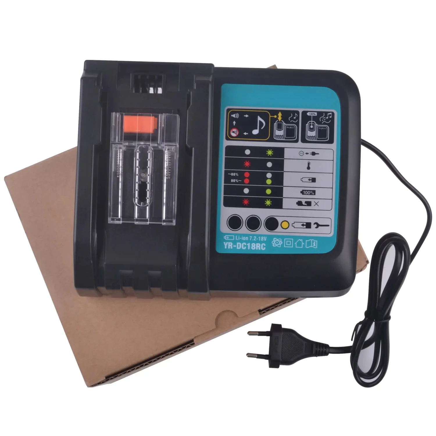 DC18RC شاحن بطارية ليثيوم أيون 3A شحن الحالي ل 14.4 فولت 18 فولت BL1830 Bl1430 DC18RC DC18RA أداة السلطة + منفذ USB