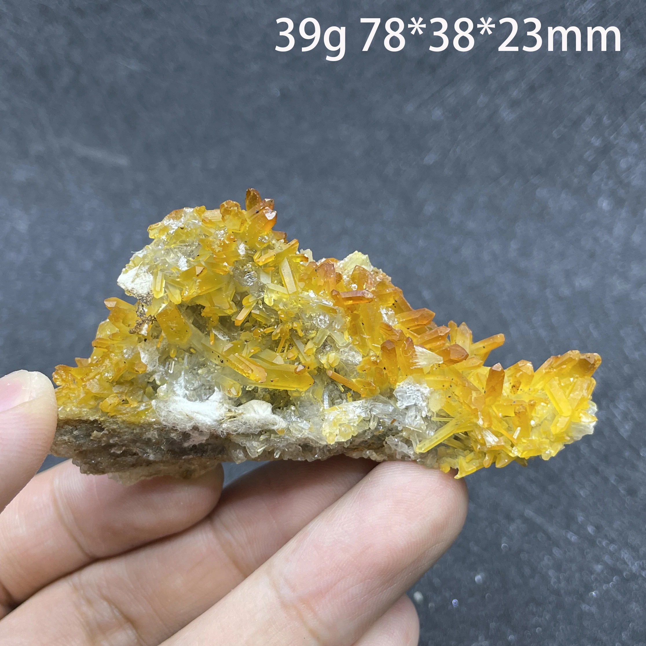 Natural Stone Yellow Clear Crystal Cluster Mineral Specimen Raw Quartz Rock Home Decoration Rough Polished Healing Gift