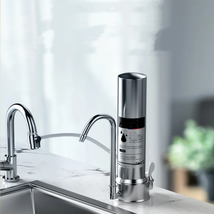 

Бытовой кухонный фильтр для прямого питья, фильтр предварительной очистки, фильтр для воды, 1 этапа, столешница, OEM, 2 л/мин, минерал