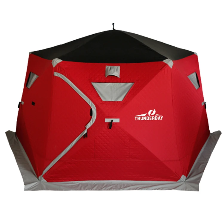 6 Person Portable Winter Waterproof Insulated Eskimo Ice Fishing Shanty Tent Ice Shelter