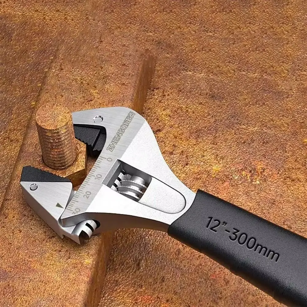 

8/10/12 дюймов портативный регулируемый ключ с храповым механизмом с нескользящей ручкой универсальный ключ для ванной комнаты самозатягивающийся гаечный ключ инструмент