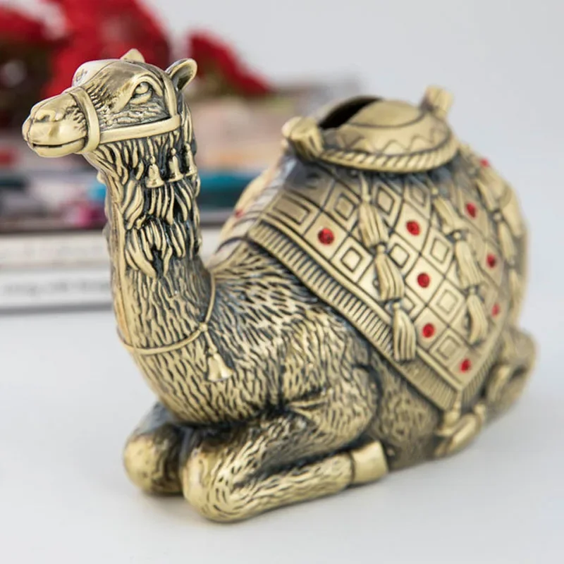 Creative Metal Coin Bank Camel Shape Piggy Bank Coin Savings Money Box Saving Pot for Boy Girl Birthday Gifts