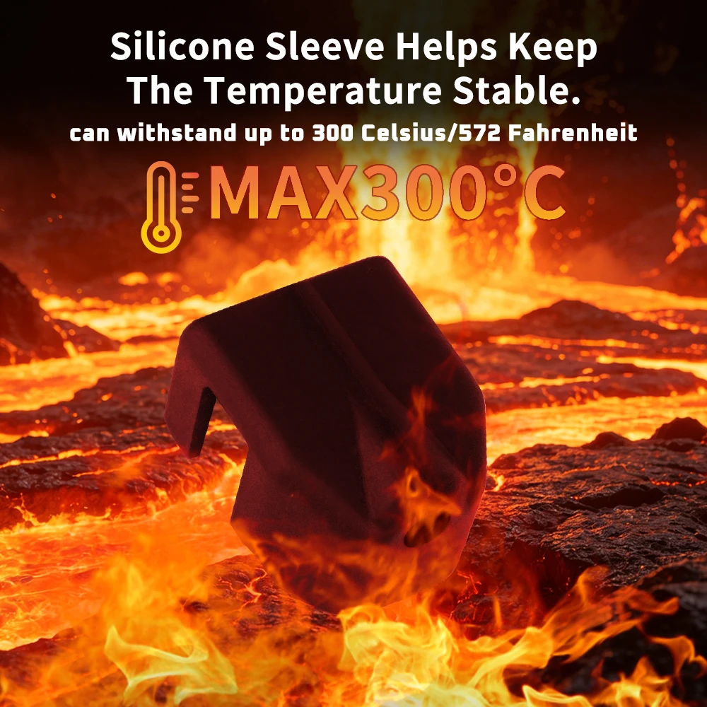 Silicone Sock For Flashforge Adventurer 5X AD5X Hotend Heat Insulation Sleeve Protector Cover 3D Printer Accessories