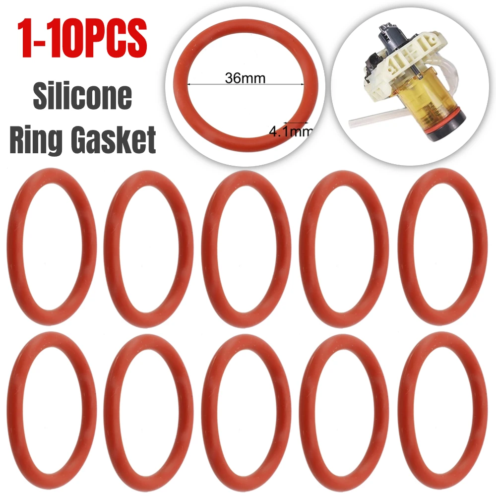 1-10pcs 36mm O-rings Food Grade Silicone Ring Gasket For Delonghi- Coffee Machines Replacement Spare Parts For EAM/ESAM/ECAM