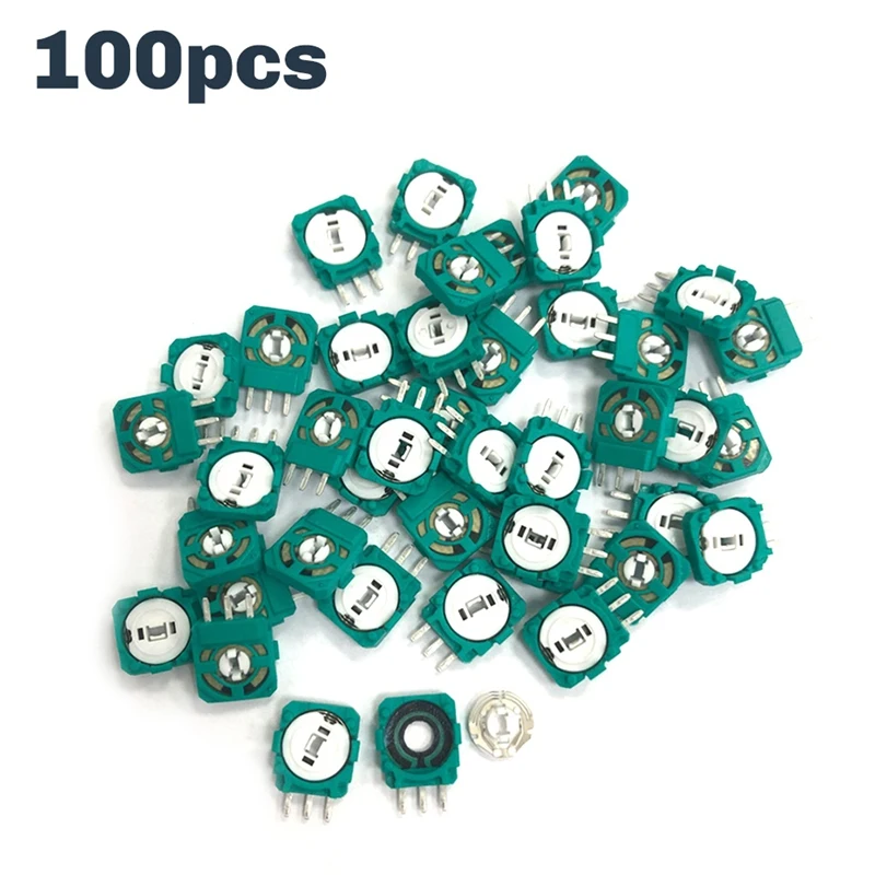 A04R 100Pcs for PS5/PS4 Game Controller 3D Analog Stick Button Sensor Light Part Micro-Type Mini Switch Axis Potentiomete