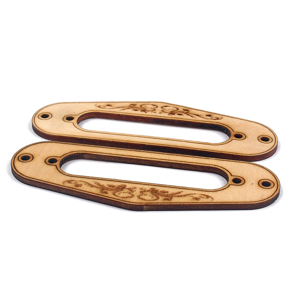 

2Pcs Sturdy Maple Wood Guitar Pickup Frame Replacement Accessory For Style Electric Guitars Single Coil and
