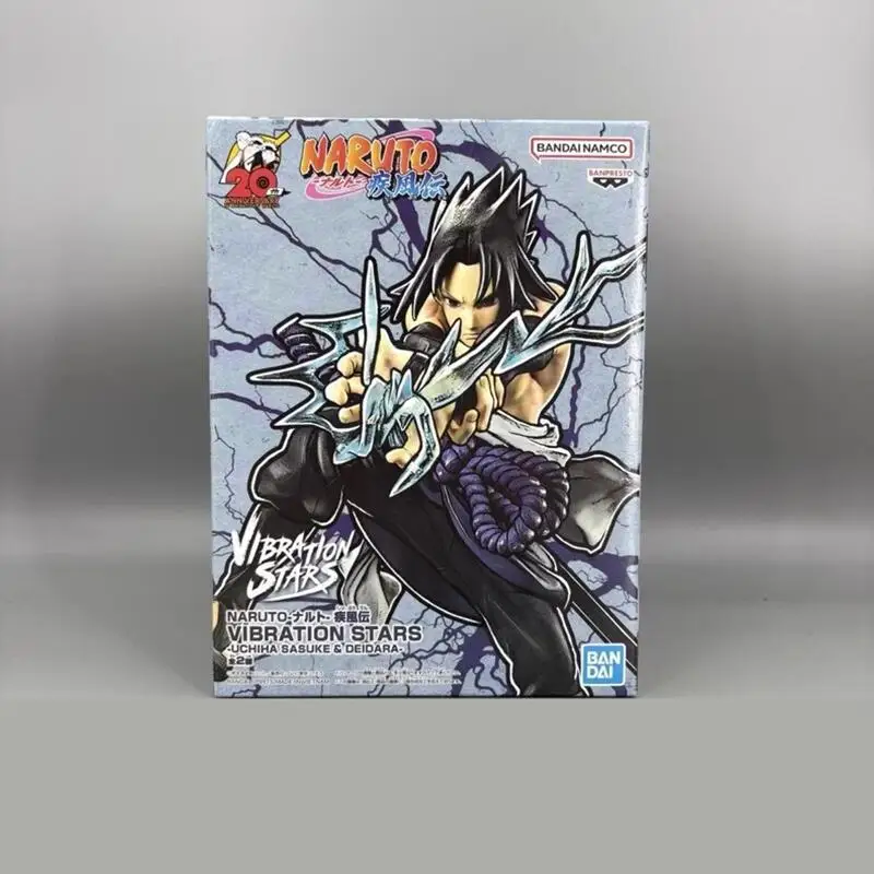 Figurki Bandai Original Naruto Uchiha Sasuke, oryginalne, dostępne od ręki, figurki akcji z anime, model z kreskówki, zabawka na biurko, dekoracja, ozdoby, prezenty na festiwale.