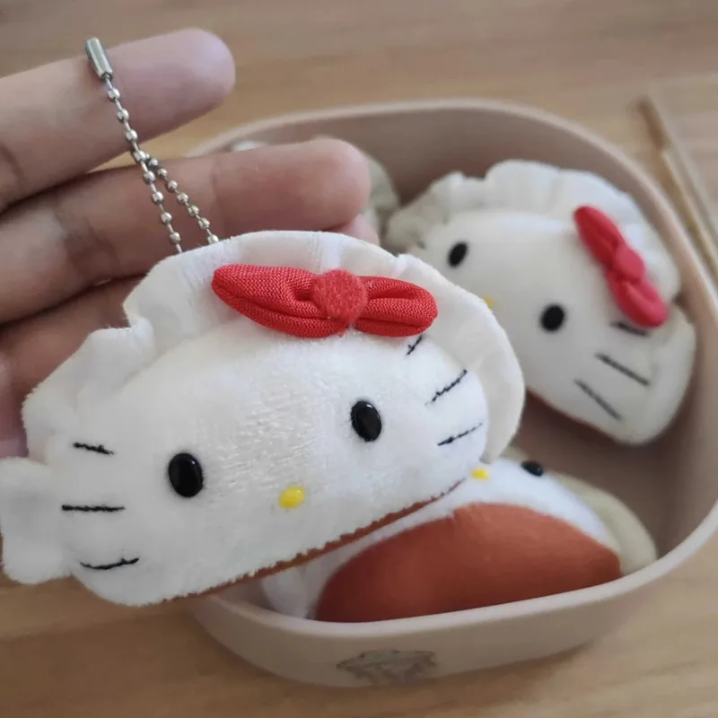 Сумка Miniso плюшевая в стиле Hellokitty, подвеска для девушек, кавайная кошка, рюкзак, подвески, милая кукла, брелок, детские подарки на день рождения