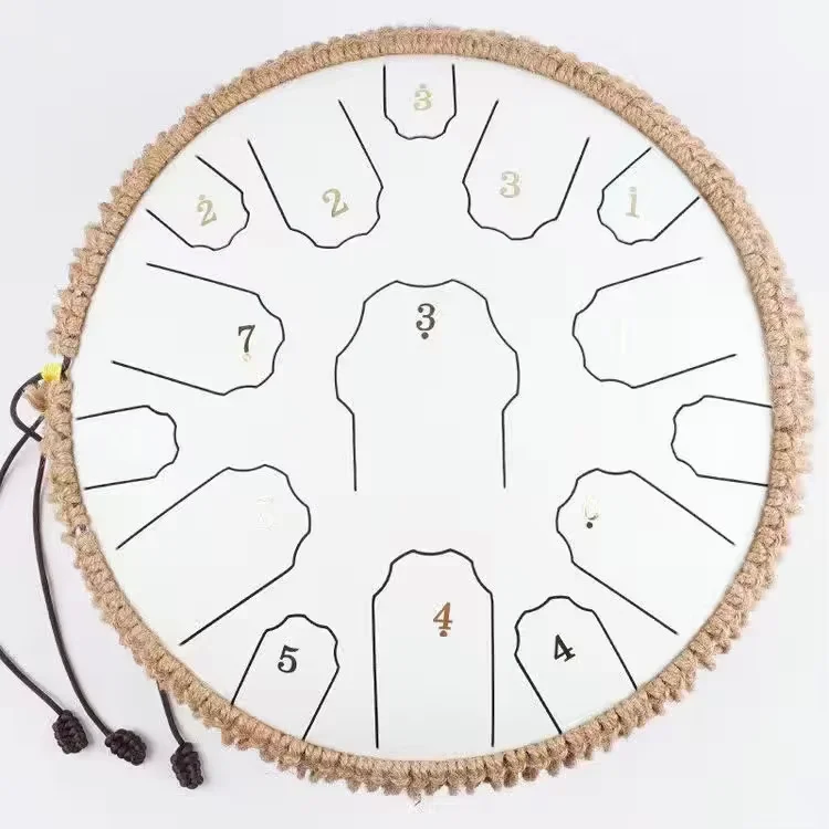 

Hooqu Wholesale High Quality Stock Musical Instrument Percussion 13 Inch 15 Note Professional Tongue Drum