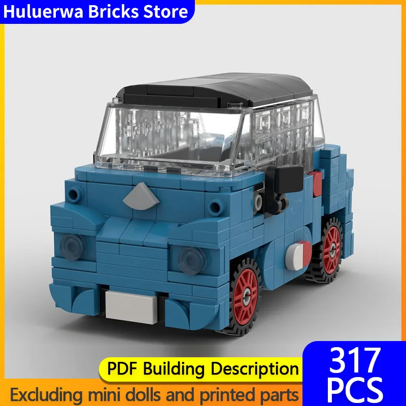 

Модель городской автомобиль MOC, строительные кирпичи Ami, городской электрический микрокар, модульная технология, детские праздничные подарки, сборные игрушки, костюм