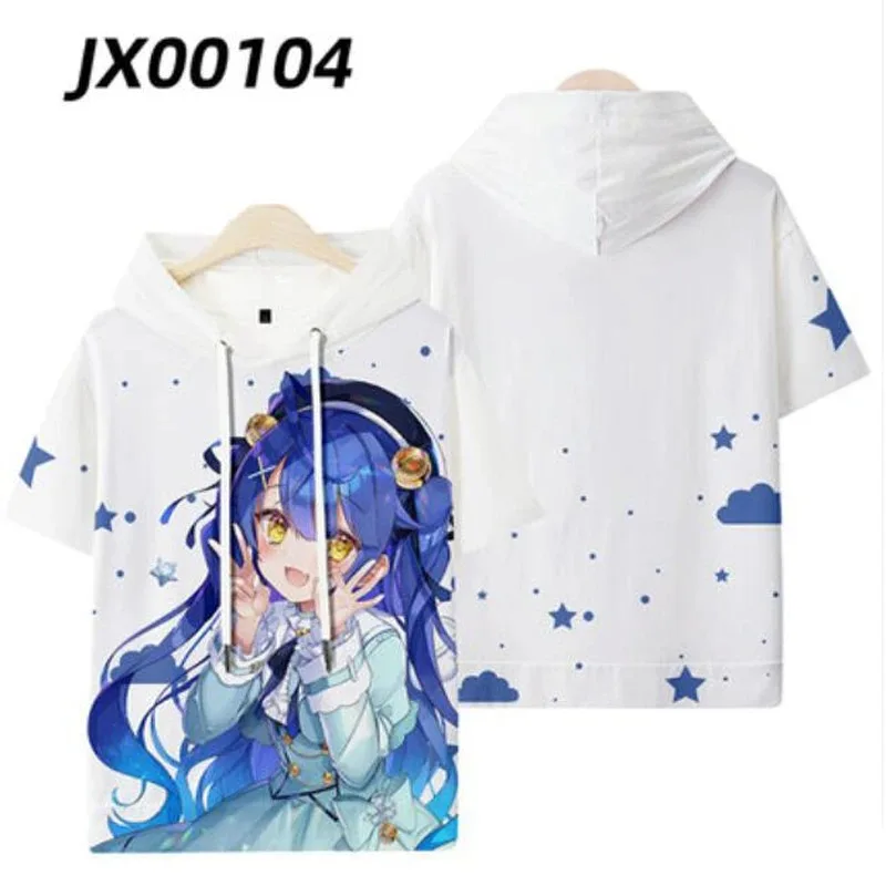 Camiseta con estampado 3d de Anime amamiya kokoro para hombre y mujer, camisa divertida de manga corta con cuello a la moda, ropa de calle con