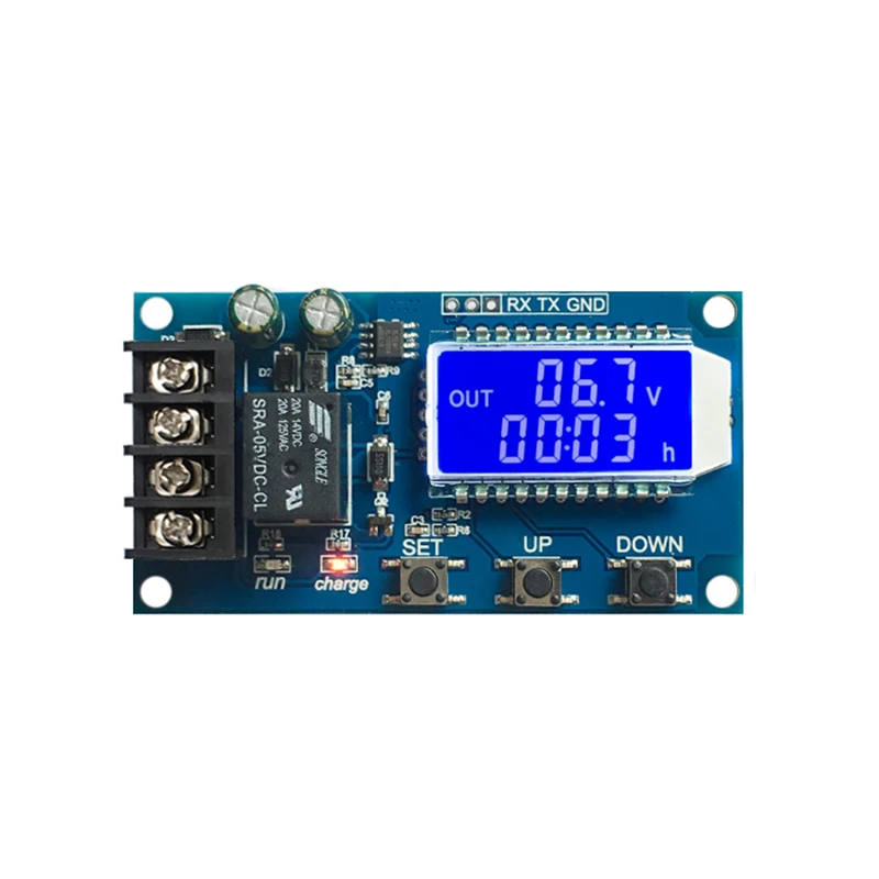 Display LCD Batteria al litio al piombo Accumulo Modulo di controllo carica batteria Scheda di protezione carica Interruttore 6-60V 10A L10A