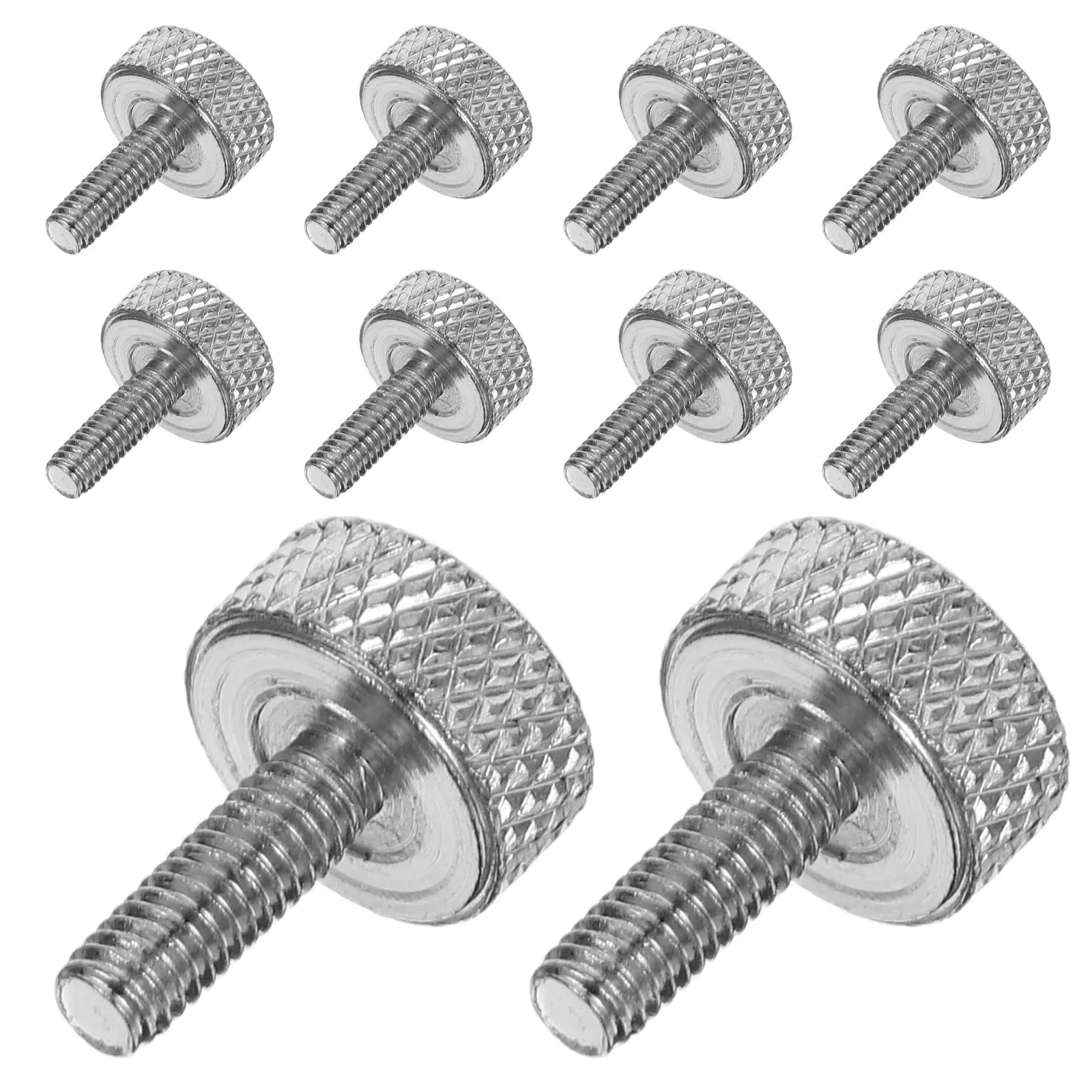 10Pcs Vernier Locking Knobs M2.5 Metal Knurled Thumb Screws for Calipers Precision Measurement Tool Repair Universal Fit
