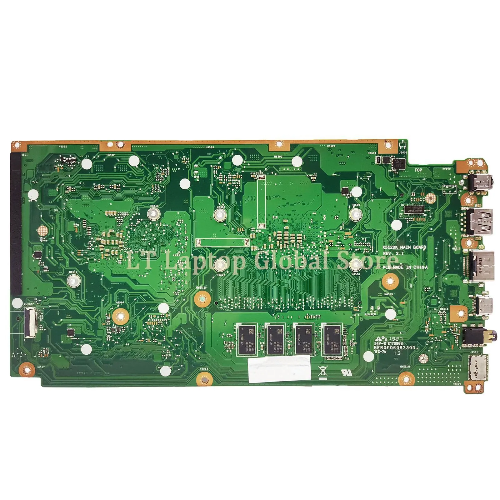 LT Laptop Motherboard X512dk for ASUS VivoBook M5050da F512d A512dk S512da A512da X712dk Laptop Mainboard R3 R5 R7 CPU 4G RAM