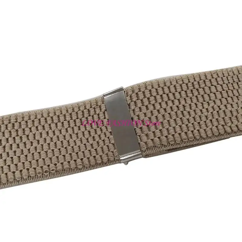 Wide Solid Straight Suspenders Upfitter Hide Suspenders Work Suspenders Y166