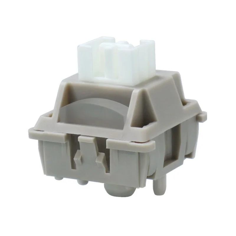 

Gray Snow Silent Switch Linear 5pin with Light Guide Dustproof Factory Prelubed Hot Swappable MX Switch for Mechanical Keyboard