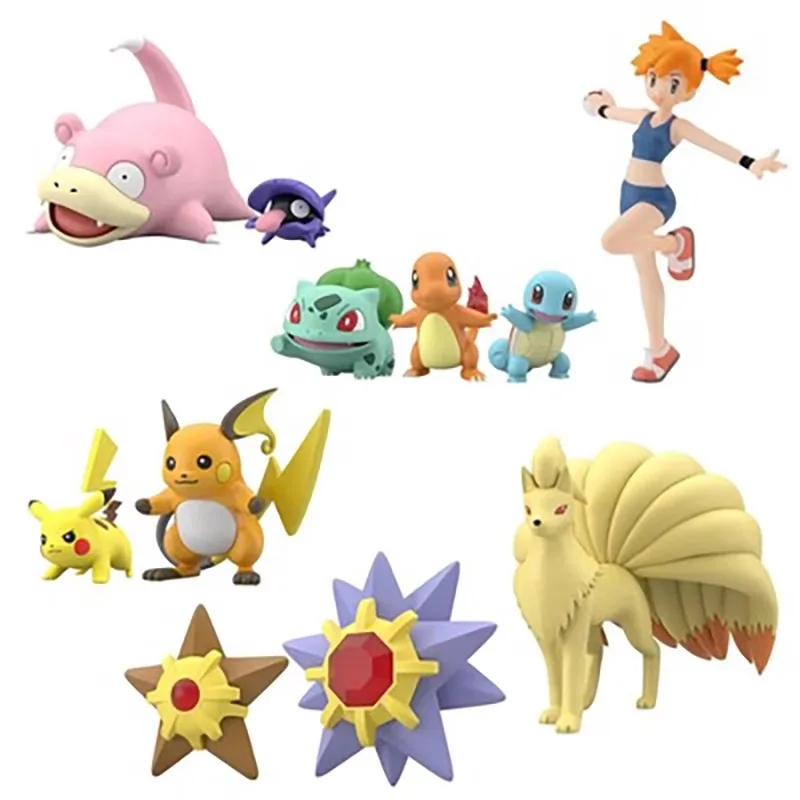 Brand New BANDAI Original Shokugan Scale World Misty Ninetales  Anime Action Figure Toys For Boys Girls Children Birthday Gifts