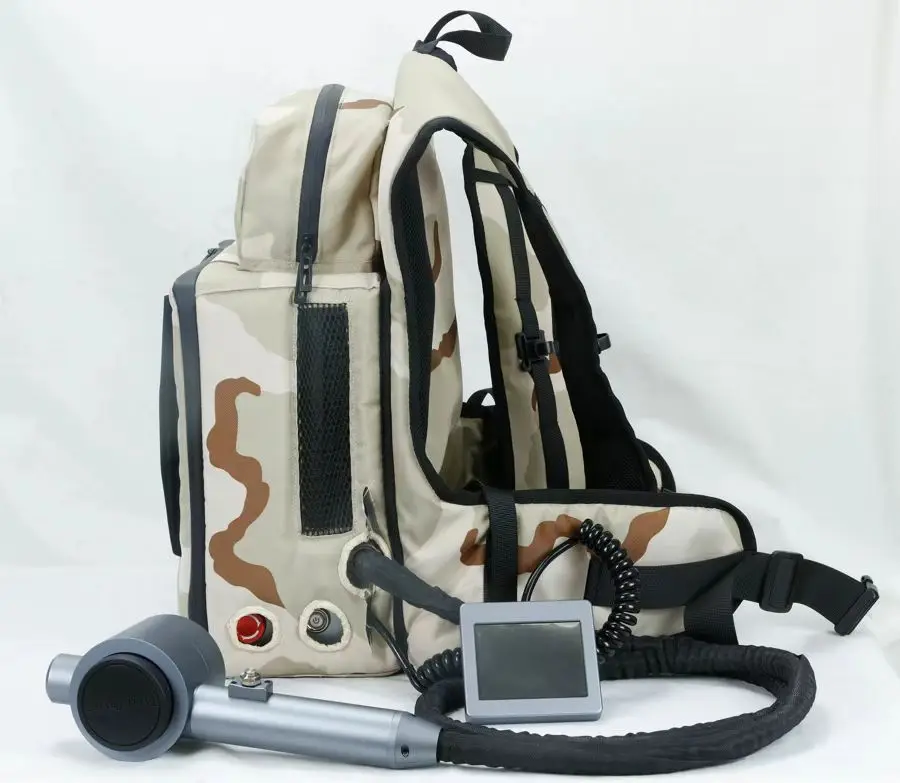 Small Size Portable Fiber Laser Cleaninng Machine in Backpack 50w 100w  Easy to Carry Rust Oil Paint Removel