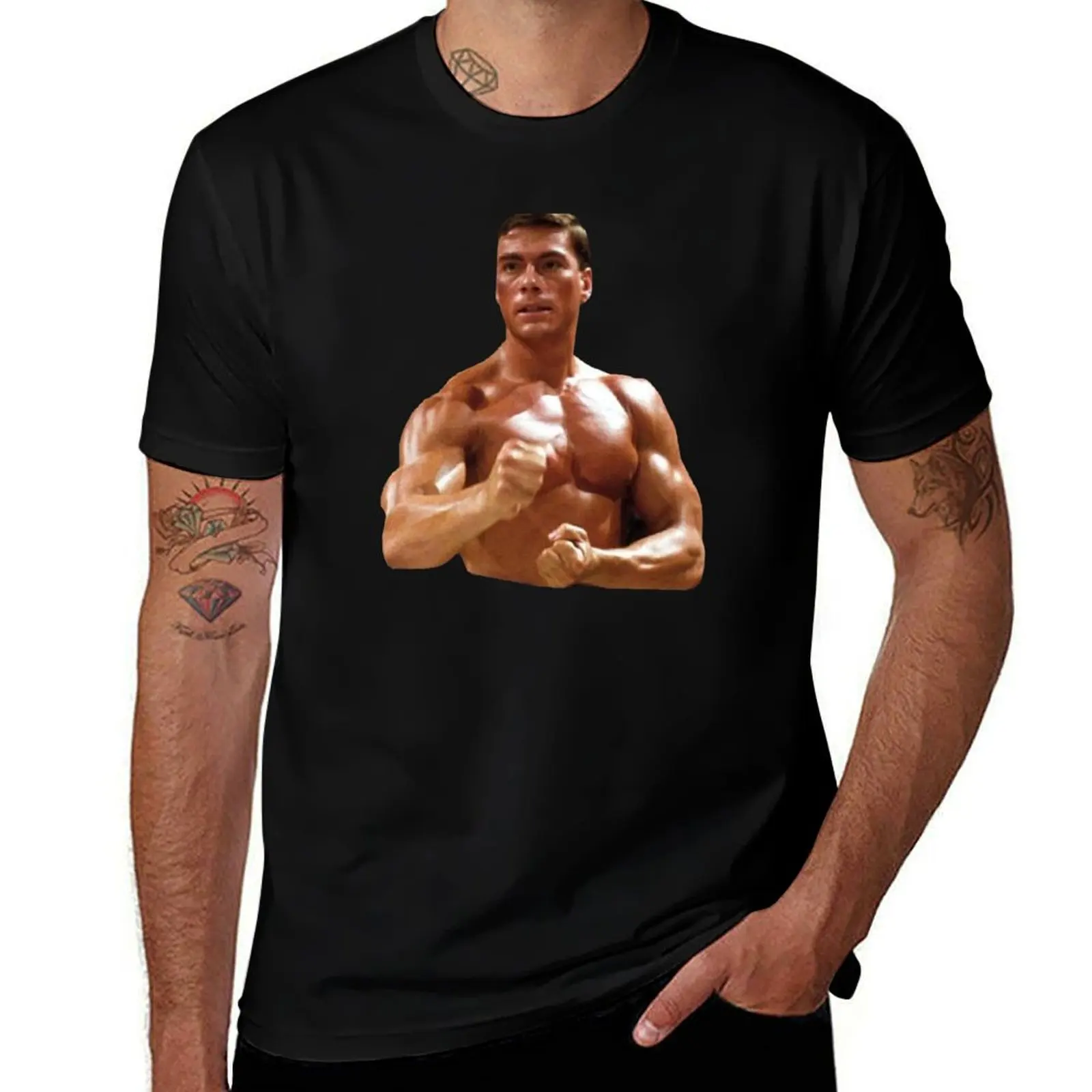 

man shirt man shirts t shirt t Van for T-Shirt cotton t Damme T-Shirt pack graphic funny designer Jean-Claude