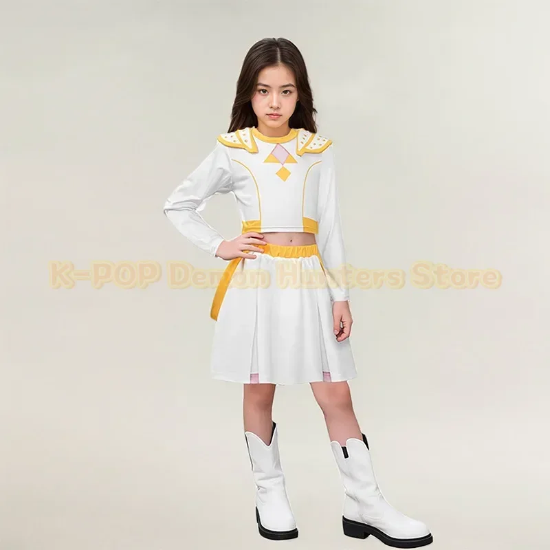 Nuovo KPop Demon Hunter Ragazze Abiti Fantasia Cantante Pop Carnevale Per Bambini Halloween Cosplay Rumi Zoey Mira Performance Costume
