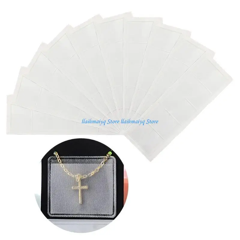 573B 100Pcs Self-adhesive Necklace Chain Bag for Necklace Display Card Chain Storage