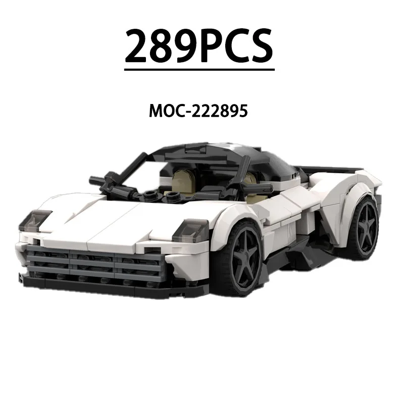 

Конструктор MOC-222895: Модель гоночного суперкара, 289 деталей. Развивающая игрушка для детей на День рождения, Рождество, Новый год. Подарок.