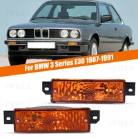 Luz intermitente para parachoques delantero, indicador para BMW Serie 3 E30 1987 1988 1989 1990 1991, accesorios para coche 63131380965 63131380966