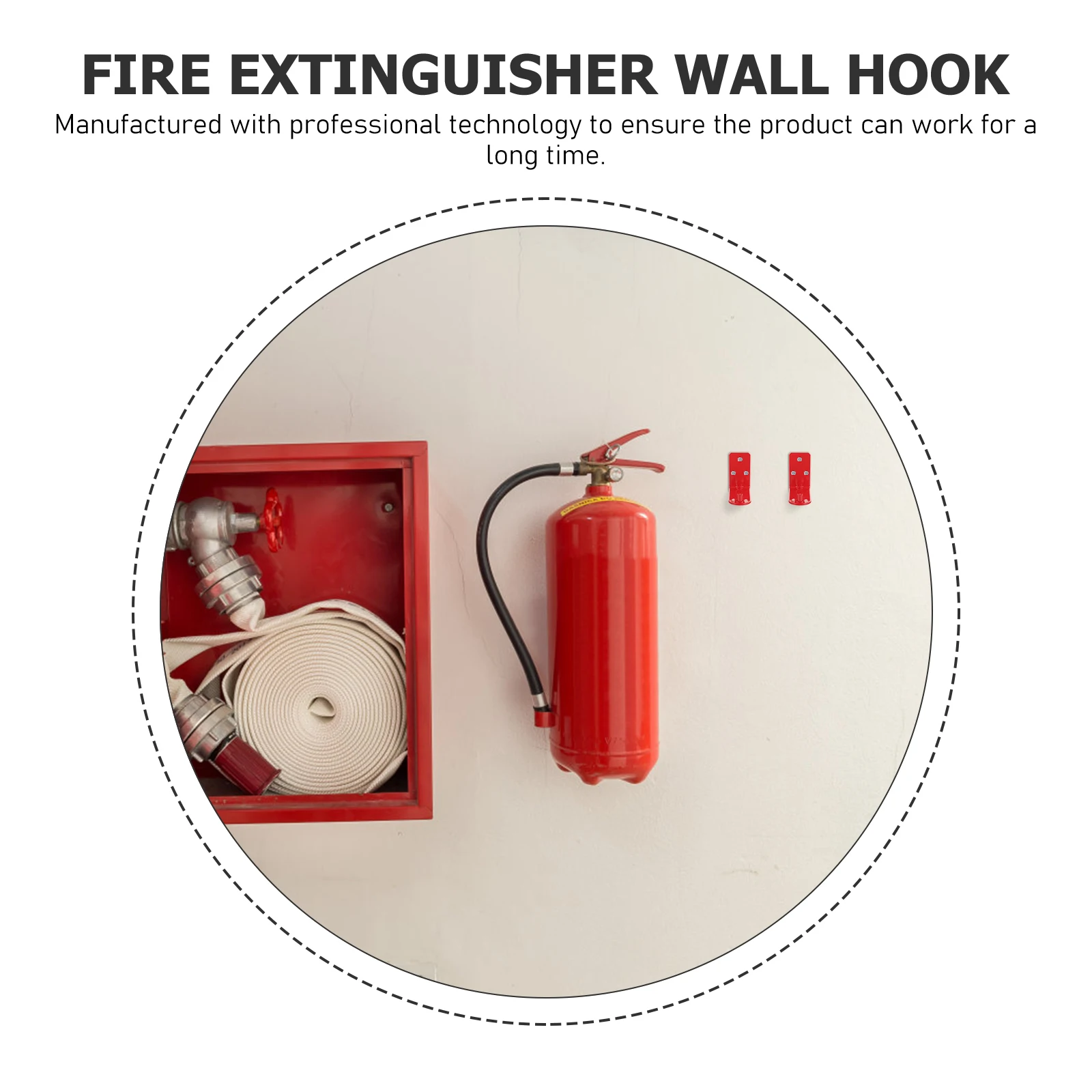 

4pcs Extinguisher Fire Extinguisher Hook Heavy Duty Wall Mount Holder Bracket Plastic Long Lasting Smooth