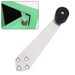 Stainless Steel Door Stops Mute Door Buffer Rubber Door Top Stopper Windproof Protection Wall For Home Office Door Stop Protect