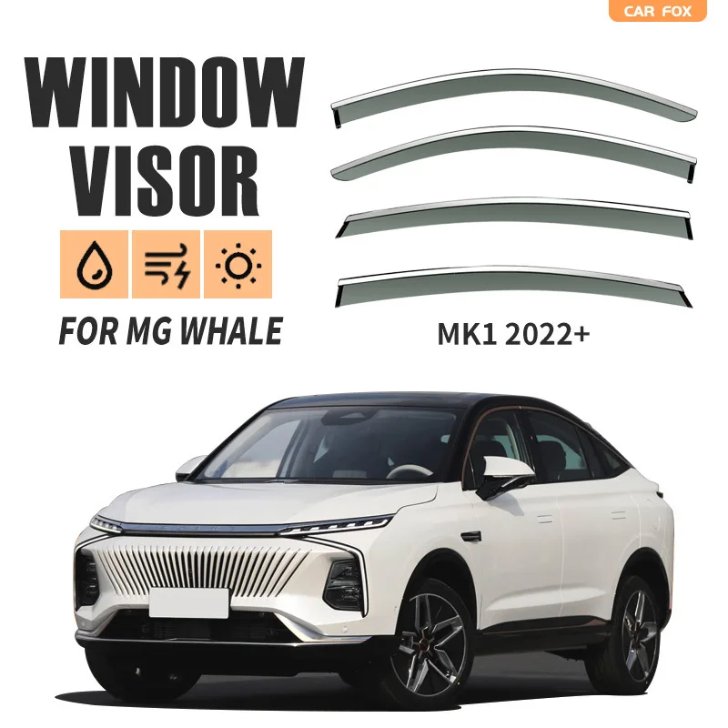 

For MG Whale 2022+ Car Window Visor Awning Shelters Windshield Side Window Rain Sun Shade Auto Accessories Car Styling