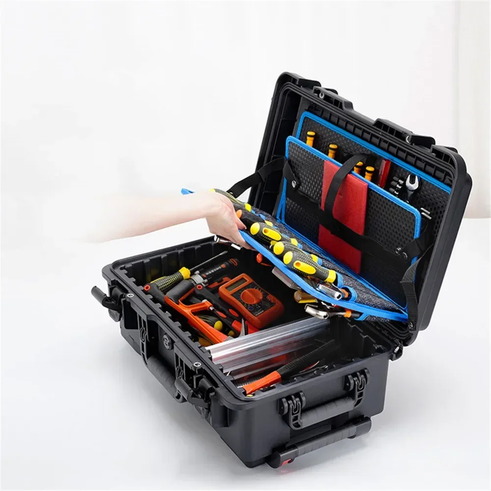 Outdoor Safety Protection Tool Box Professional Storage Box Precision Instrument Carrying Protection Box Pulley Case