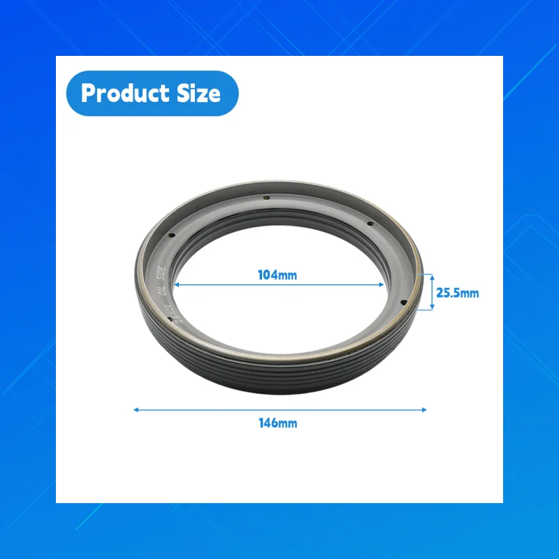 

DMHUI high-quality agriculturaloil seals,Size 104x146x25.5mm, are suitable for TM 350, style of Cartridge oil seal,104x146x25.5