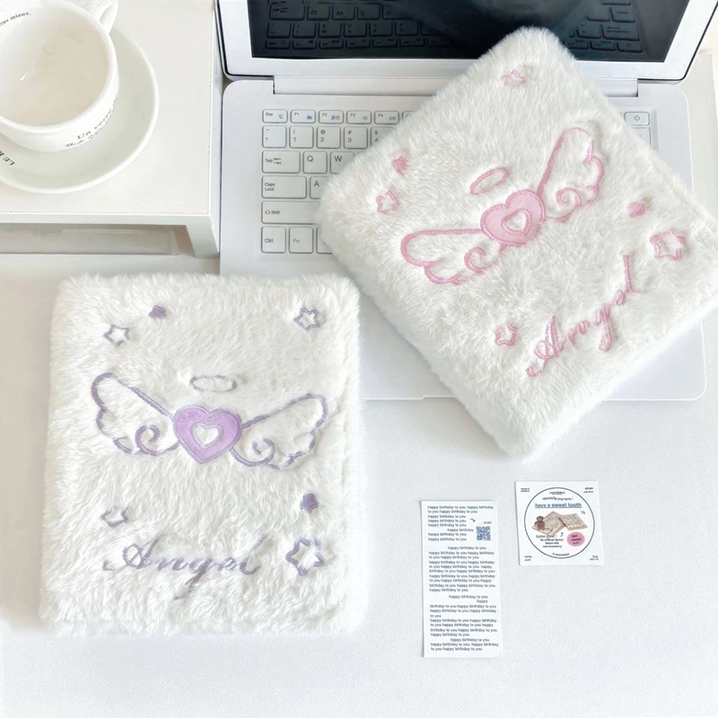

A6 Kpop Photo Album Kpop Star Card Holder Storage Book Card Book Angel Love Wings Plush Photocard Binder