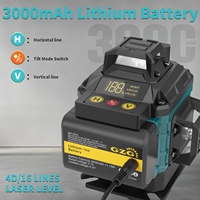 GZG 1 Set 4D 16 Lines Laser Level 360, Self-Leveling laser, Automatic laser level, Laser Level 16 Lines 3d Self-Leveling 360