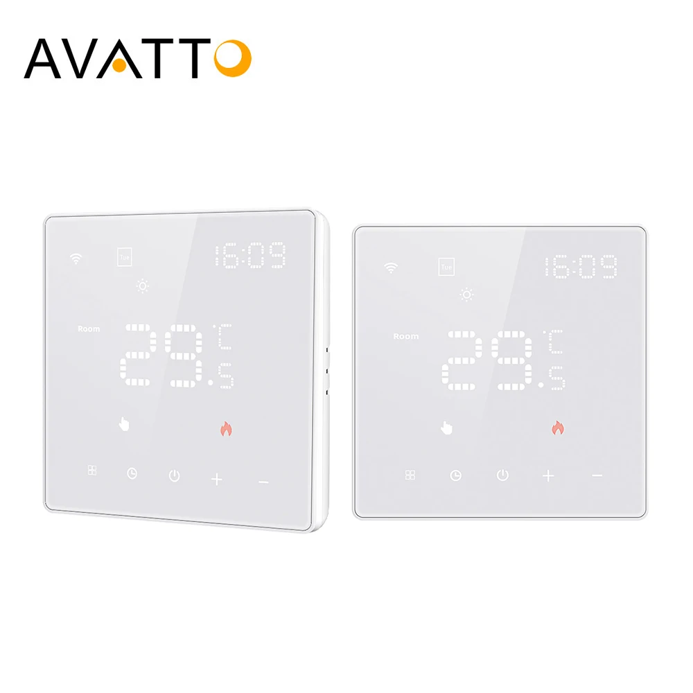 AVATTO Tuya WiFi termostato inteligente, termostato de calefacción de suelo eléctrico controlador de caldera de agua/Gas para Alexa,Google Home,Alice