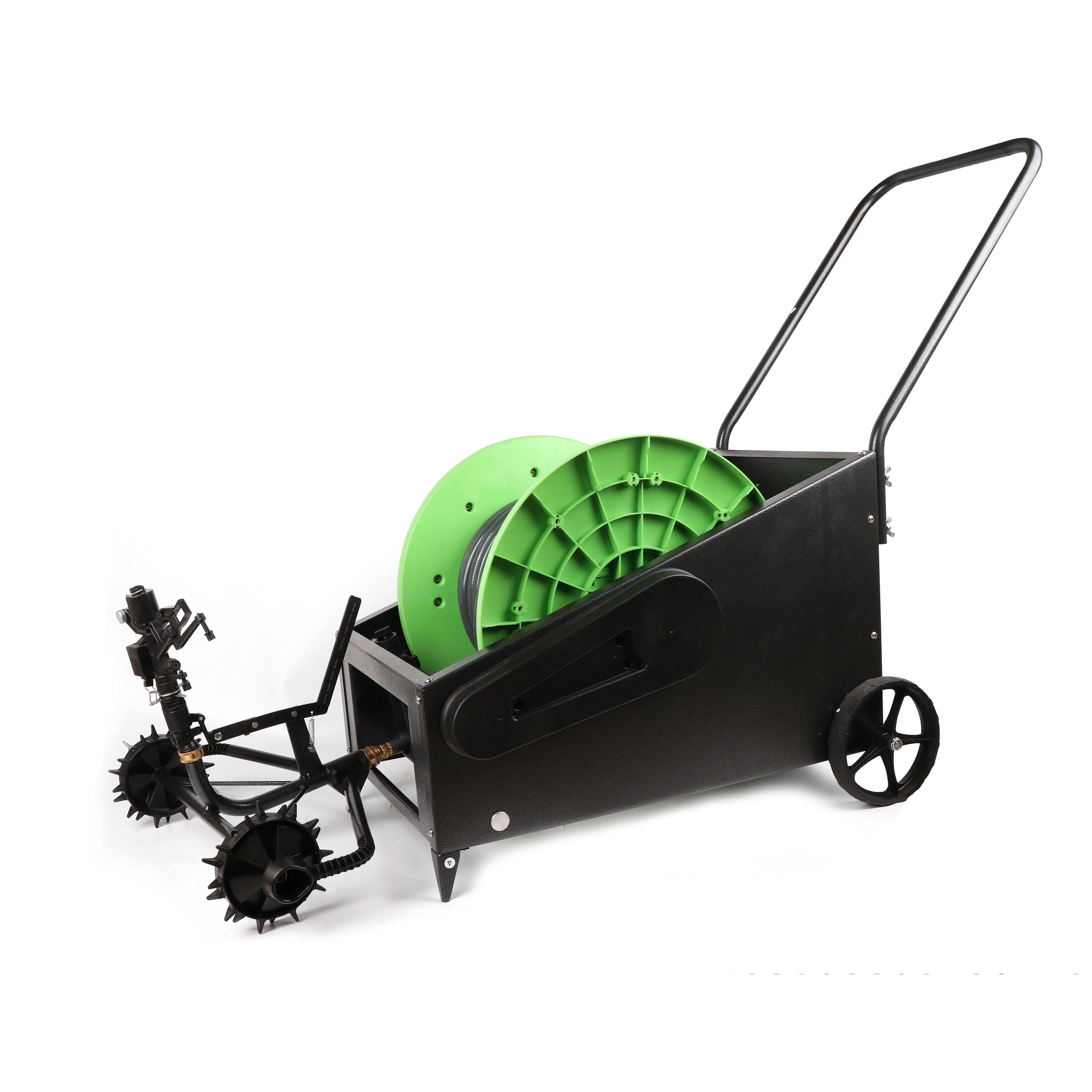 Best Price 40 m High Quality Automatic irrigation system traveling sprinkler Water Hose Reel Cart For Garden Watering